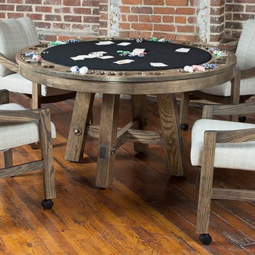 California House Loft Custom Poker Dining Bumperpool Game Table